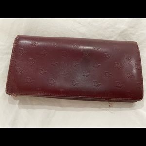 Dior Burgundy Leather Wallet